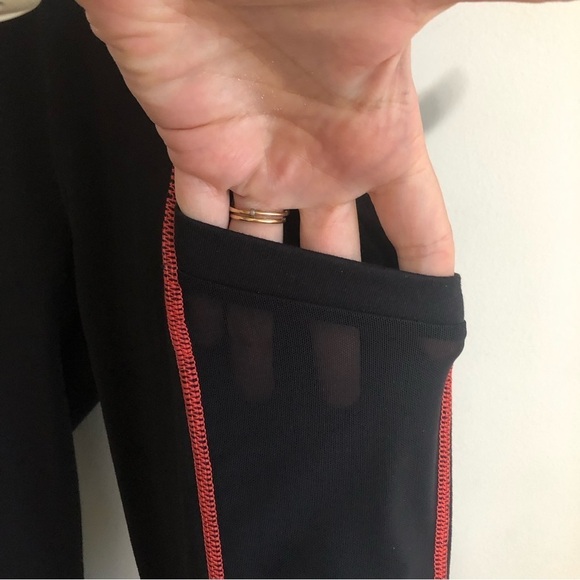 Powerhold by Fabletics Black with Red Stitching Leggings Size Small - Picture 3 of 7